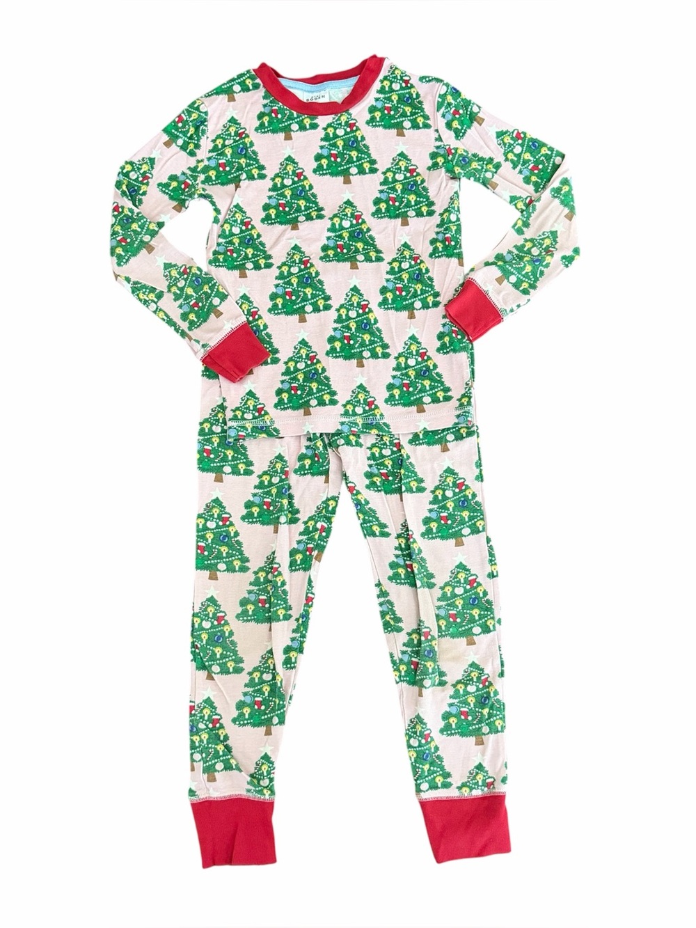 Mini Boden (8y) Christmas Tree Long Johns